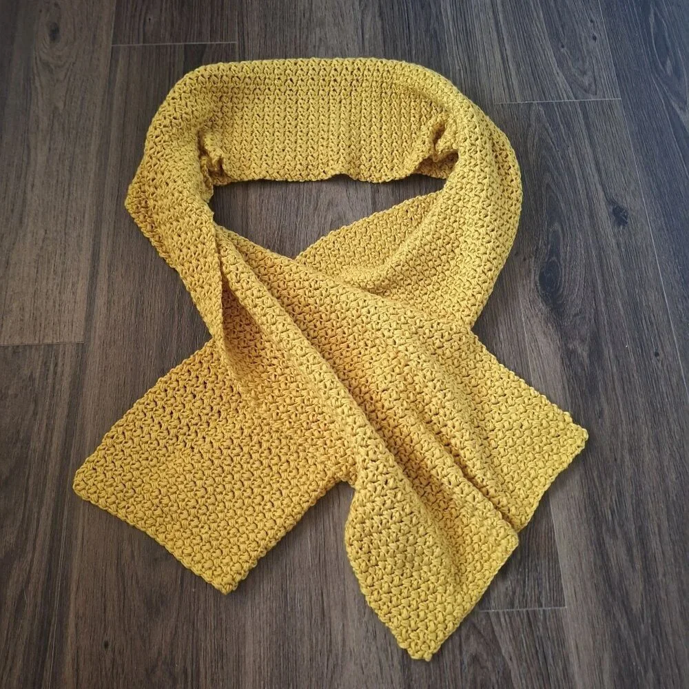 New Handknit Bundle - 2 Scarfs 3 Beanies Soft Warm Winter Fall Cottage Streetwea